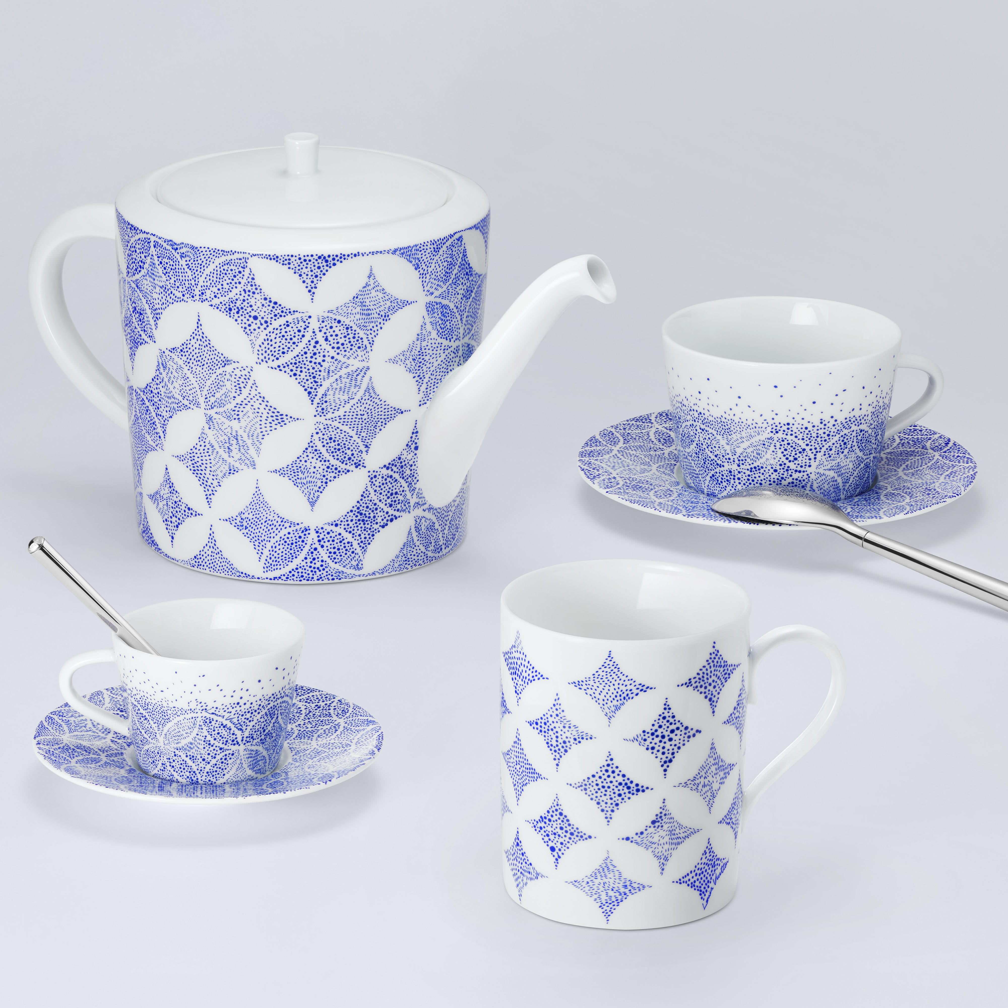 Constellation Set of 2 Teacups and Saucers - Trunks, Travel and